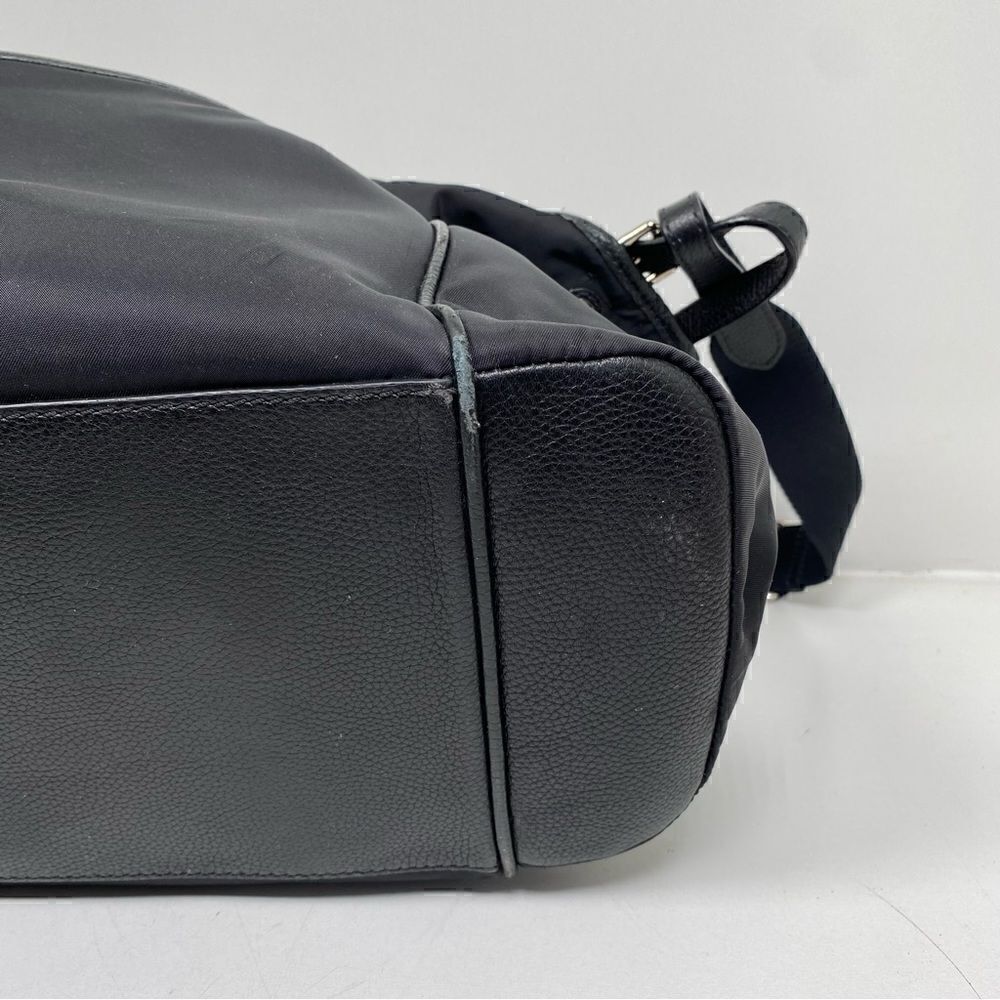 Burberry Flap Nylon Diaper Bag Black - Picture 13 of 15